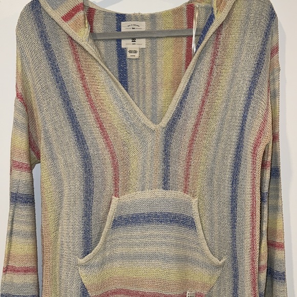 Billabong Hooded Sweater Striped Small - Picture 6 of 6